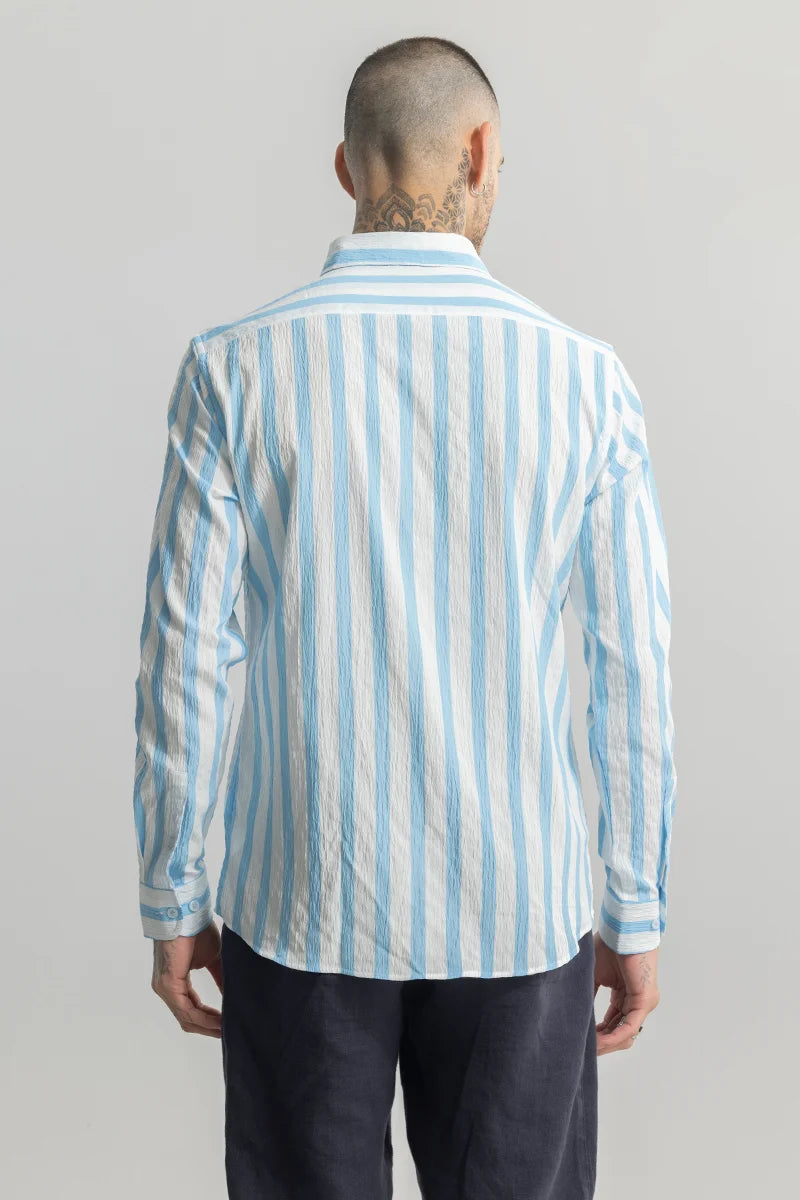 Squeeze Stripe Blue Shirt