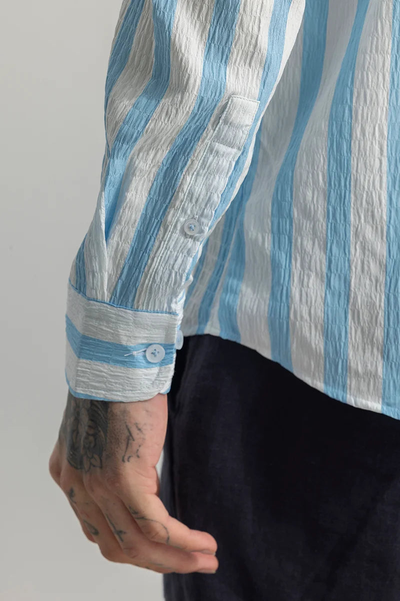 Squeeze Stripe Blue Shirt