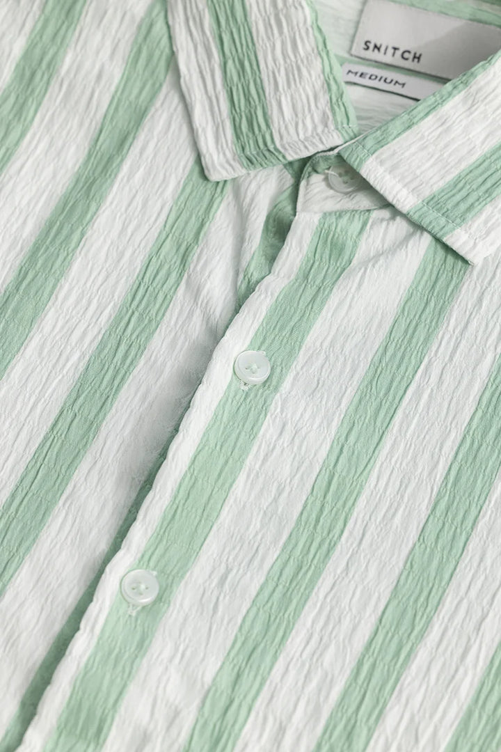 Squeeze Stripe Green Shirt