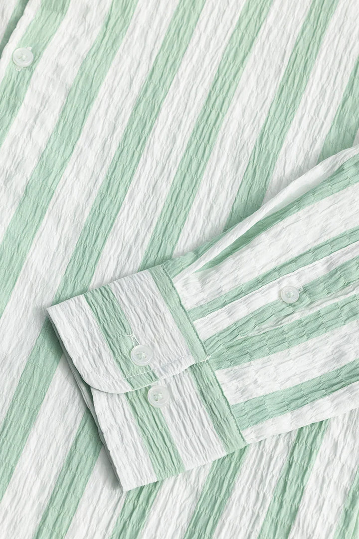 Squeeze Stripe Green Shirt