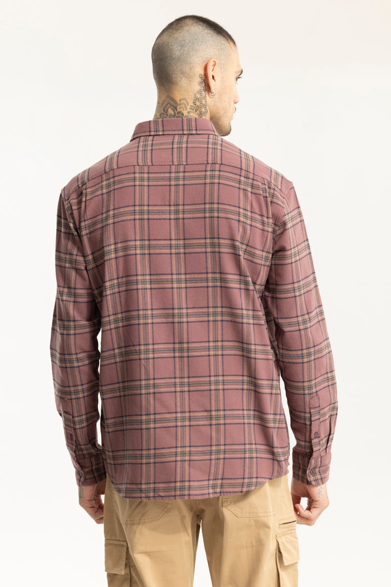 Oculus Check Pink Oversized Shirt