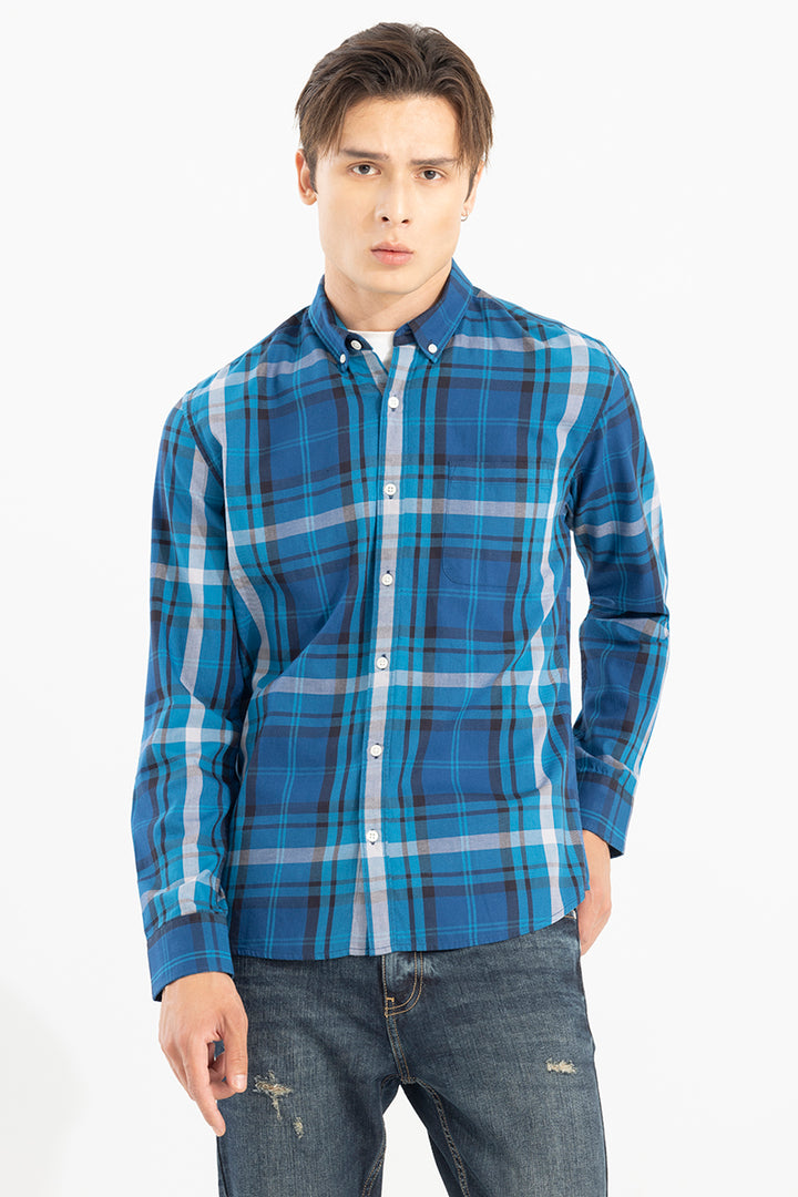 Versatility Check Blue Shirt