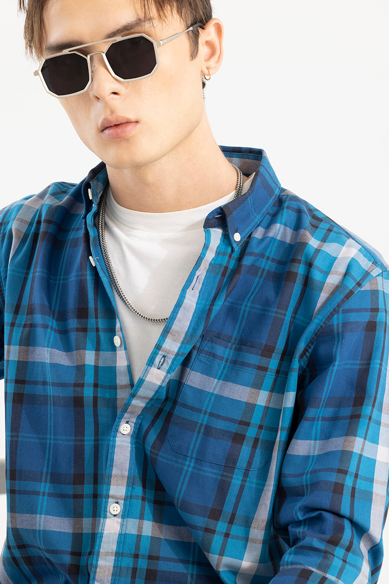 Versatility Check Blue Shirt