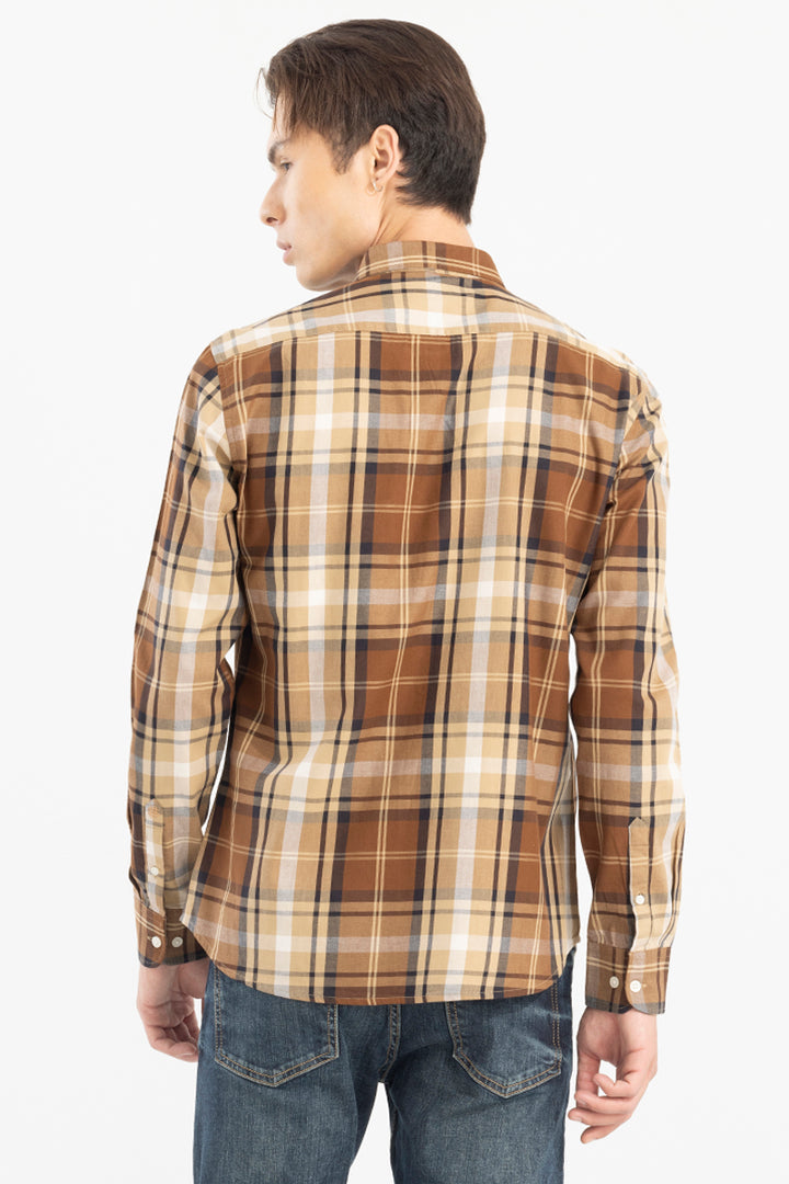 Versatility Check Brown Shirt