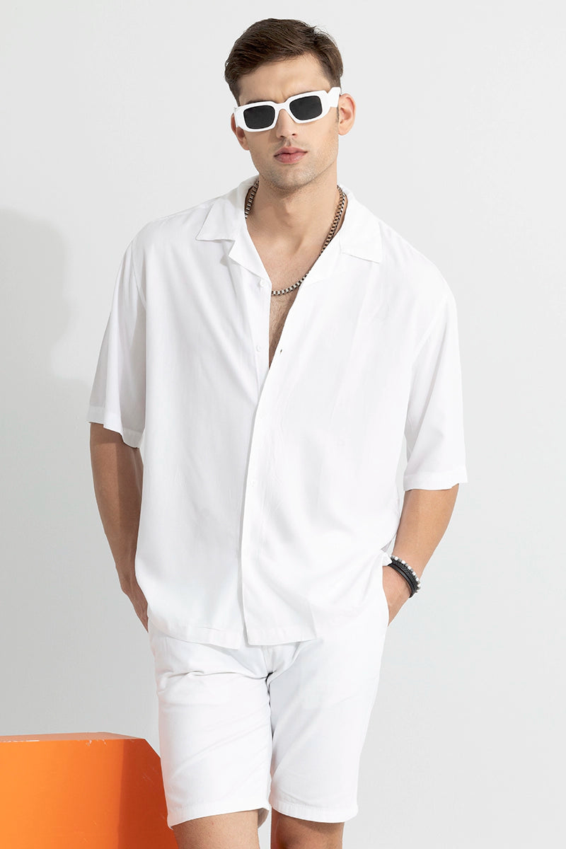 Mateo White Oversized Shirt