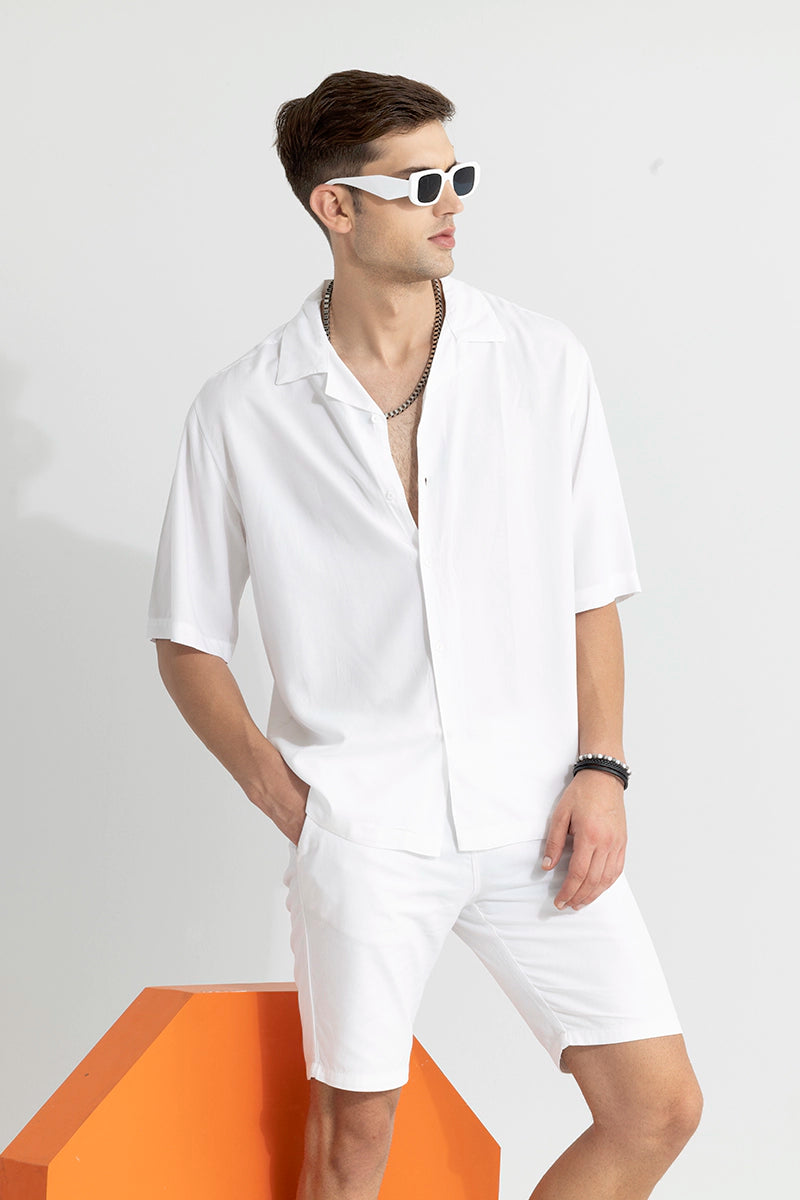 Mateo White Oversized Shirt