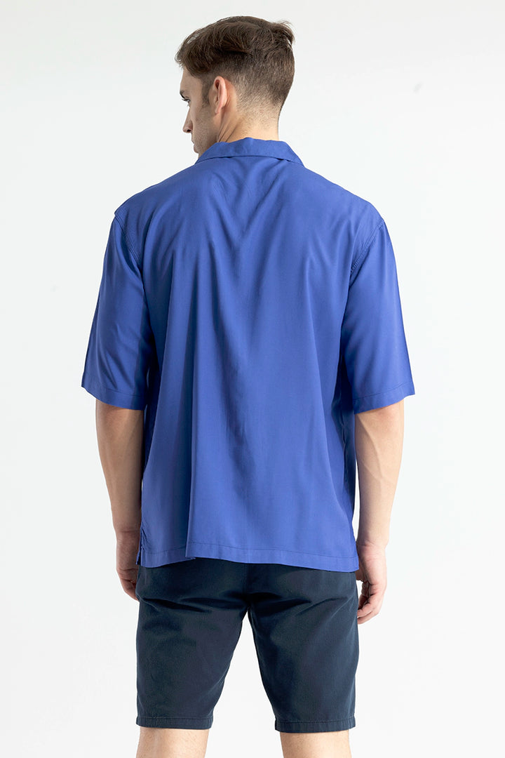 Mateo Blue Oversized Shirt