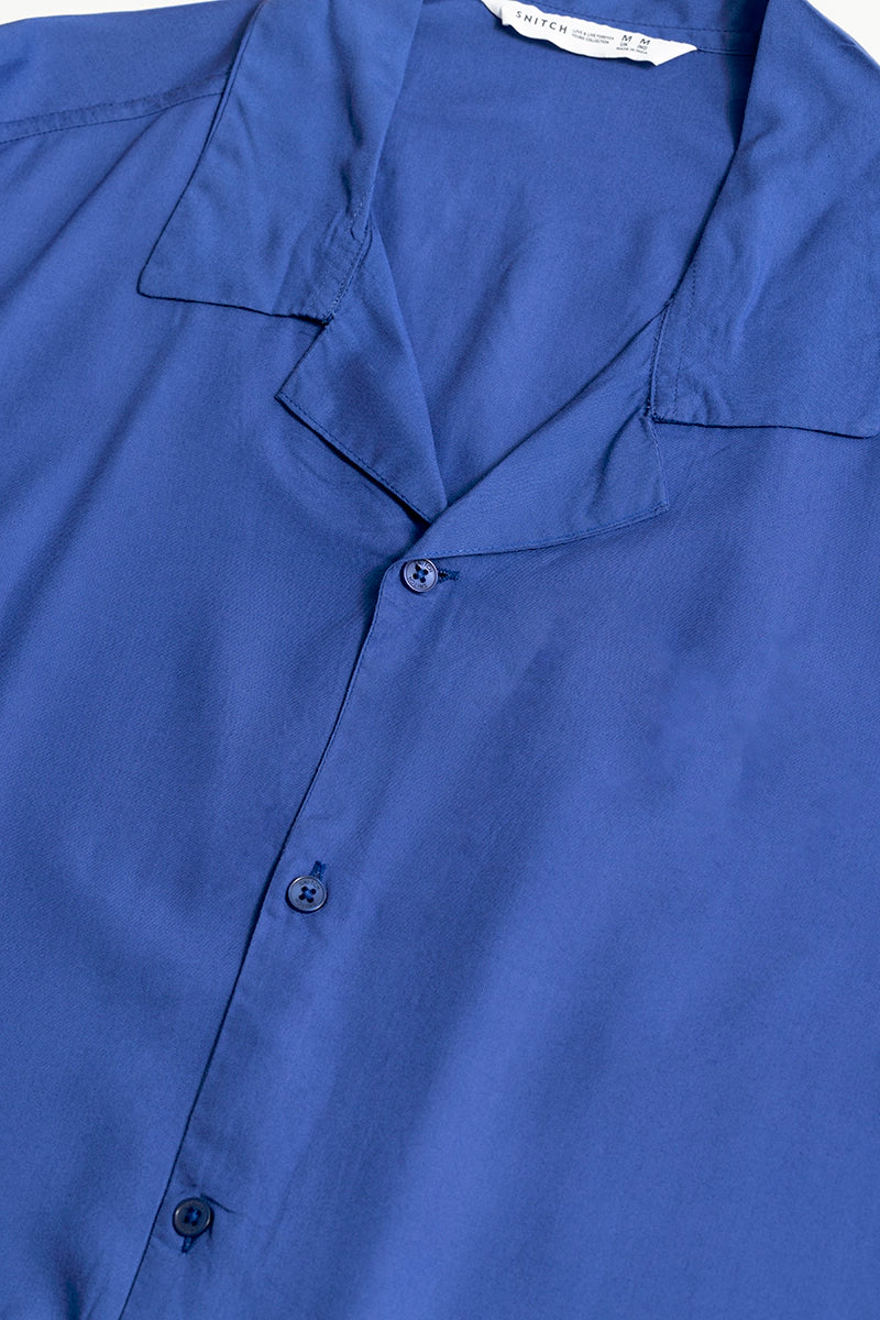 Mateo Blue Oversized Shirt