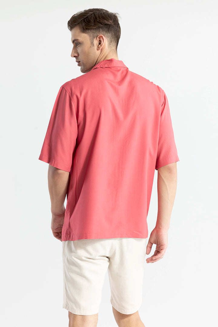 Mateo Red Oversized Shirt