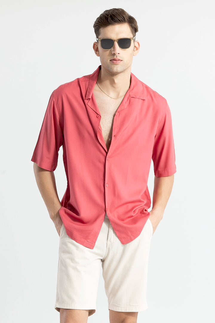 Mateo Red Oversized Shirt