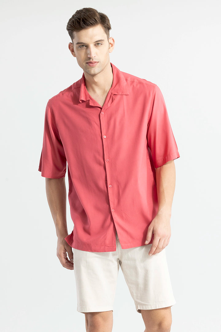 Mateo Red Oversized Shirt