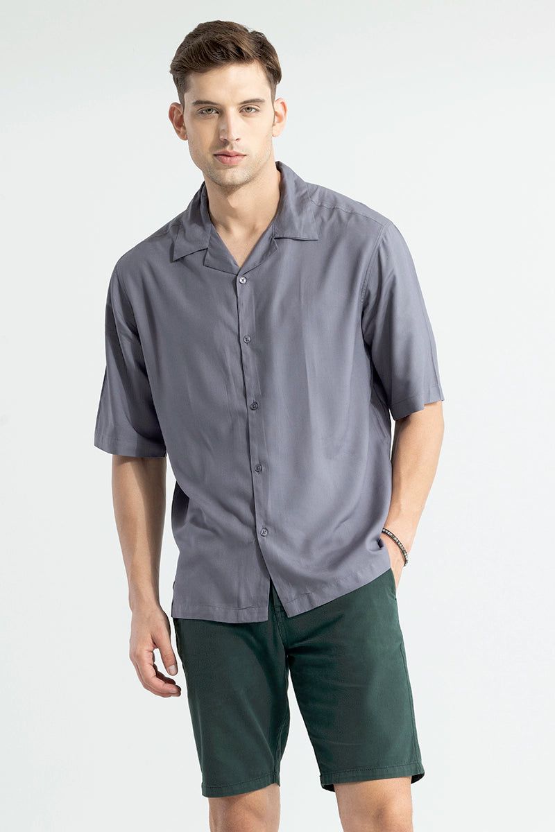 Mateo Grey Oversized Shirt