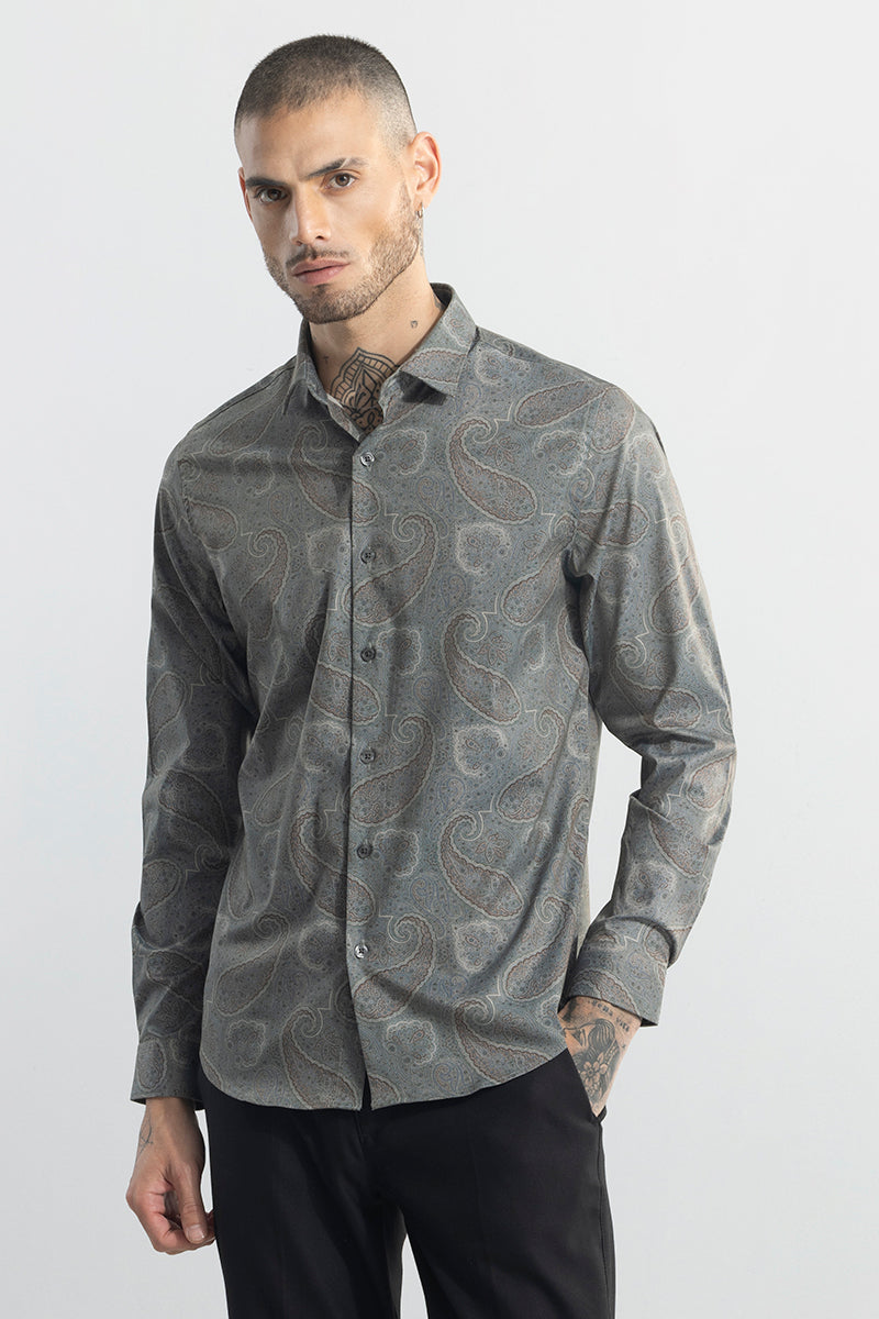 Cypress Paisley Green Shirt