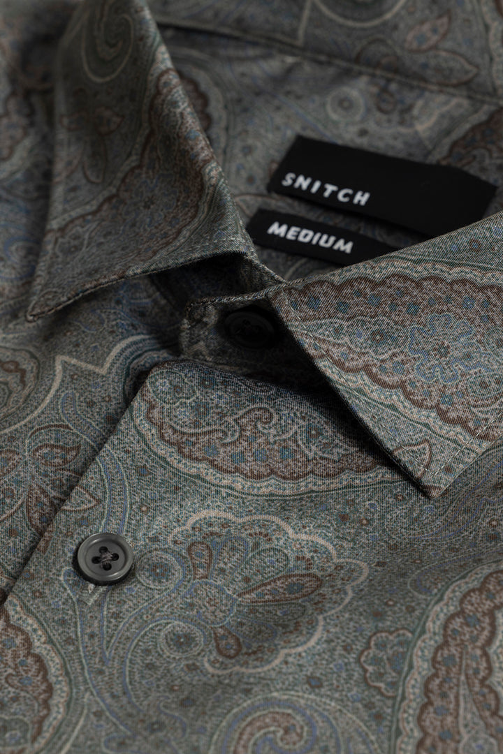 Cypress Paisley Green Shirt