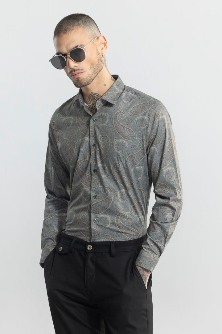 Cypress Paisley Green Shirt