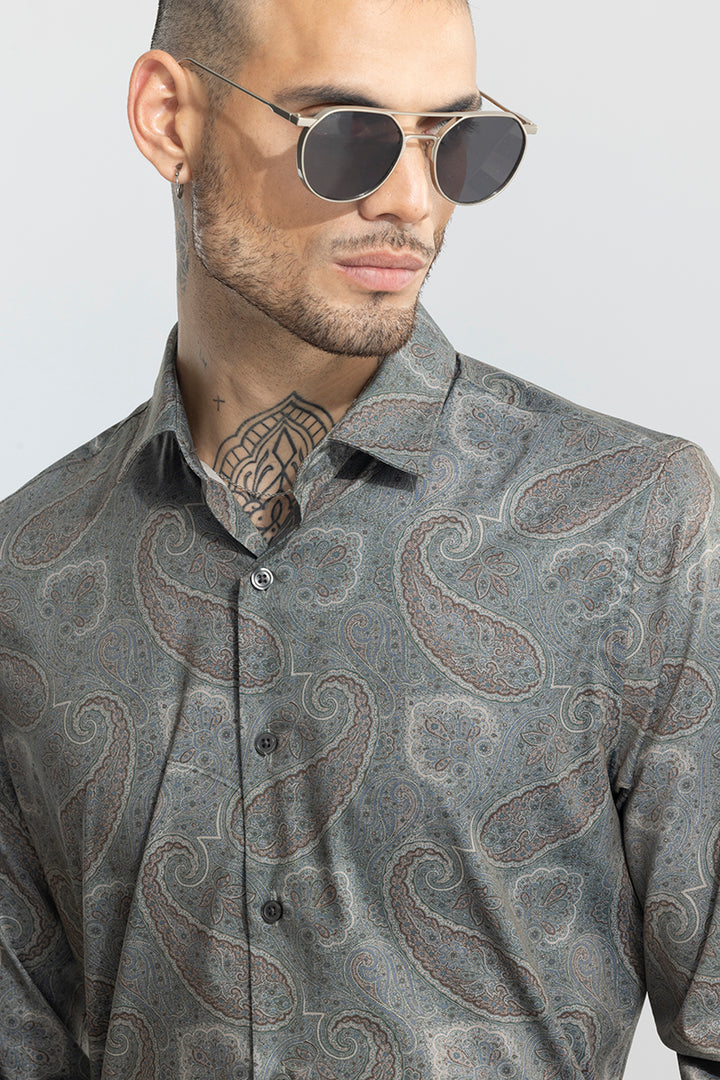 Cypress Paisley Green Shirt