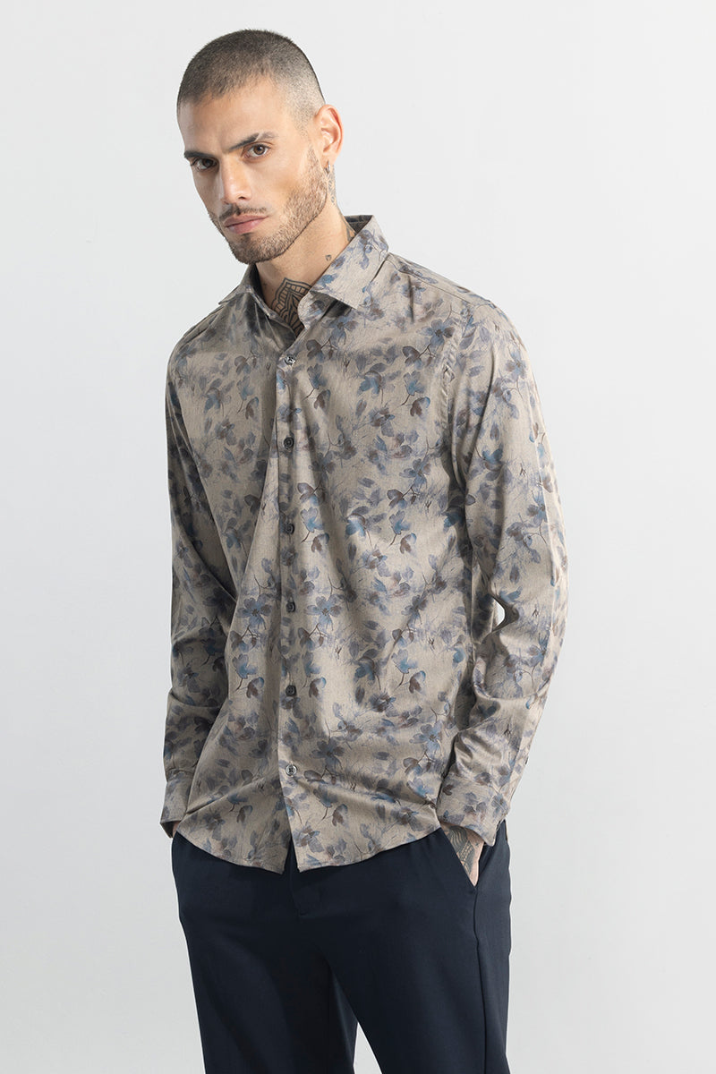 Fallen Flower Grey Shirt