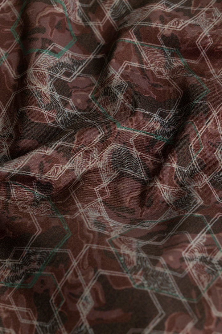 Abstracto Maroon Shirt