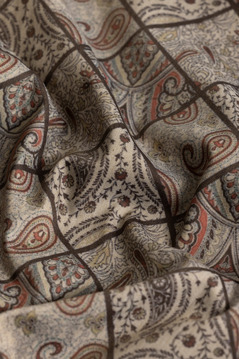 Quad Paisley Brown Shirt