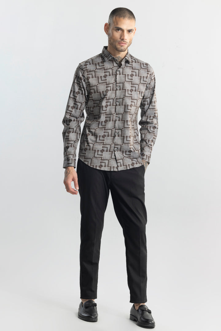 Edge Square Grey Shirt