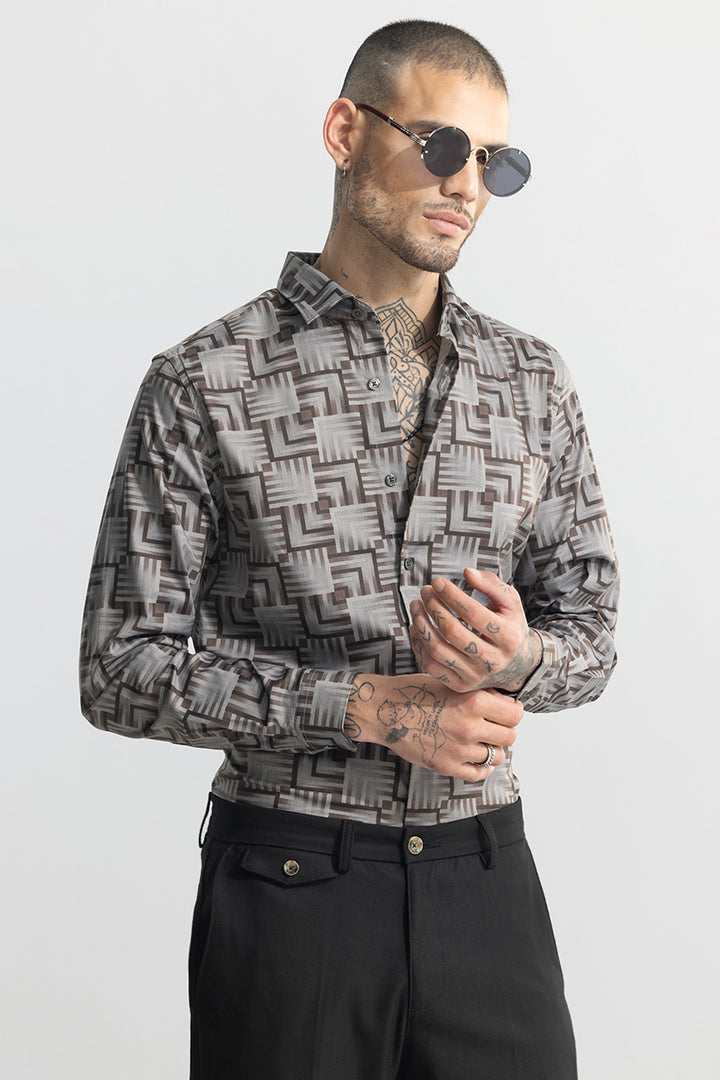 Edge Square Grey Shirt