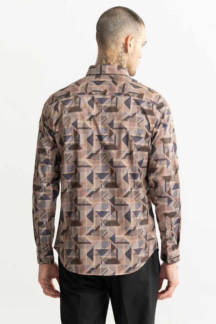 Triangle Trio Bronze Brown Shirt