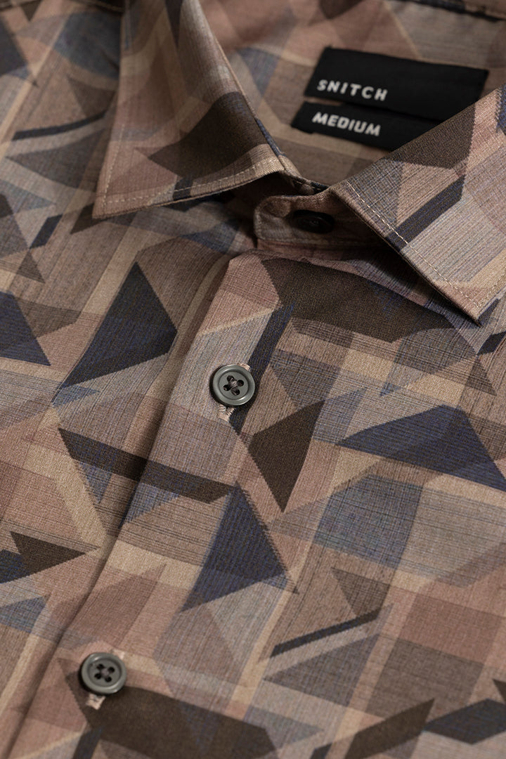 Triangle Trio Bronze Brown Shirt