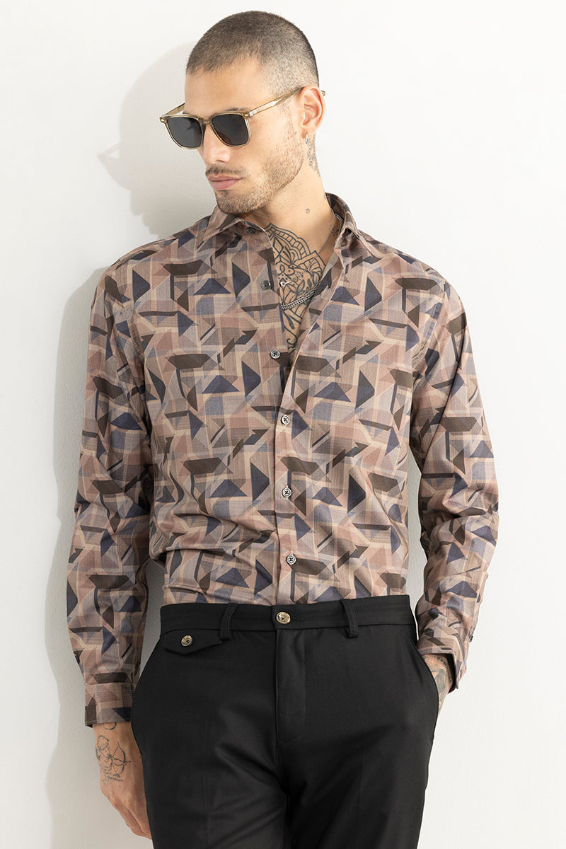 Triangle Trio Bronze Brown Shirt