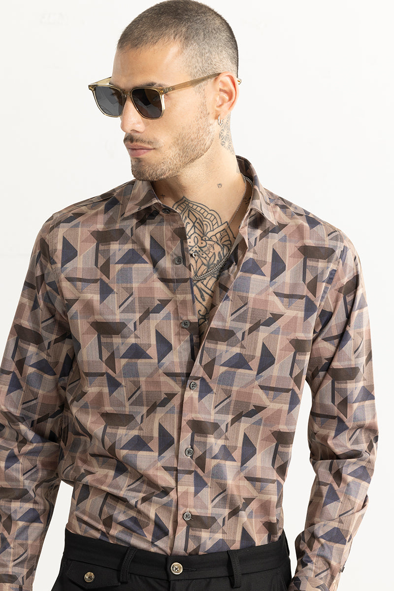 Triangle Trio Bronze Brown Shirt