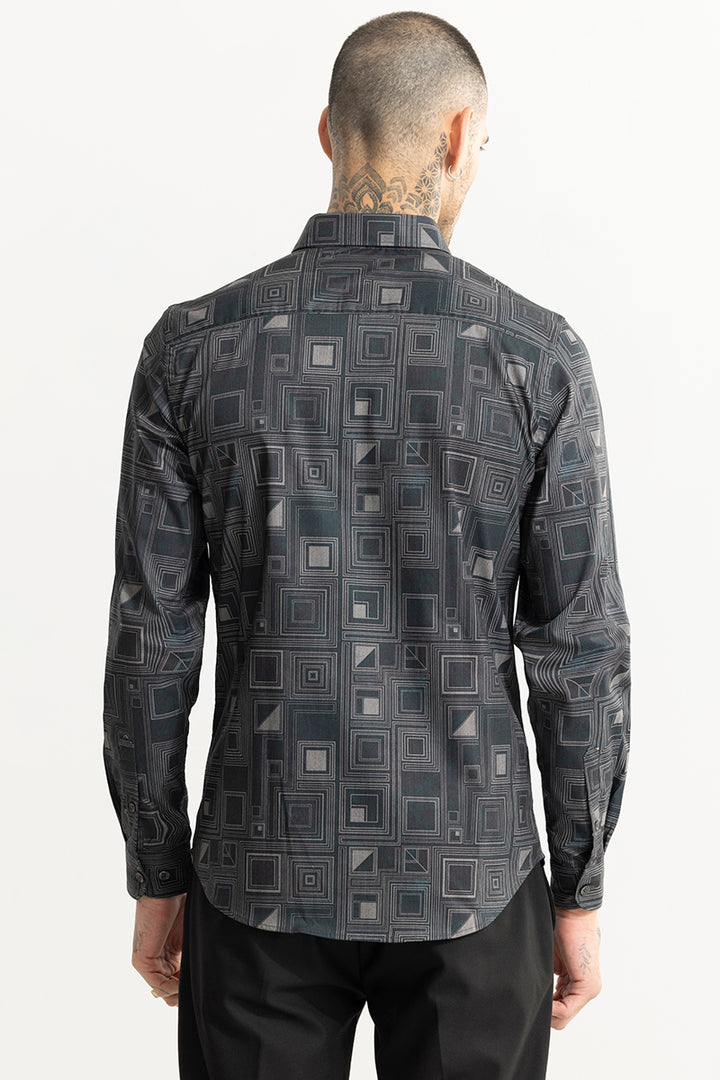 Maze Square Dark Grey Shirt