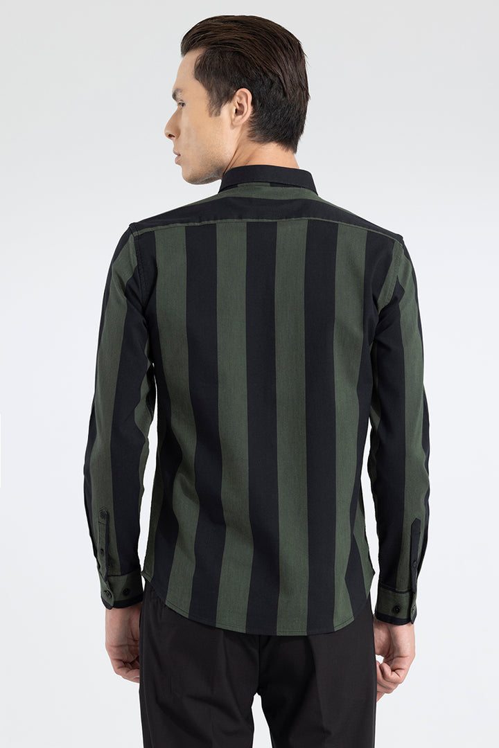 Reef Stripe Green Shirt