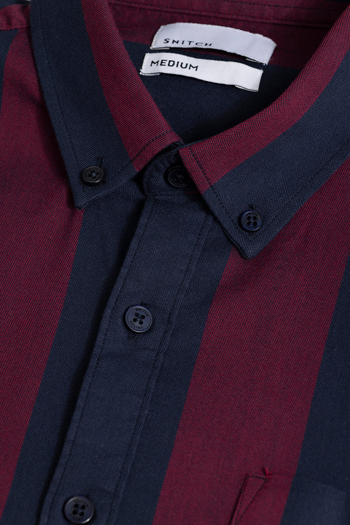 Reef Stripe Red Shirt