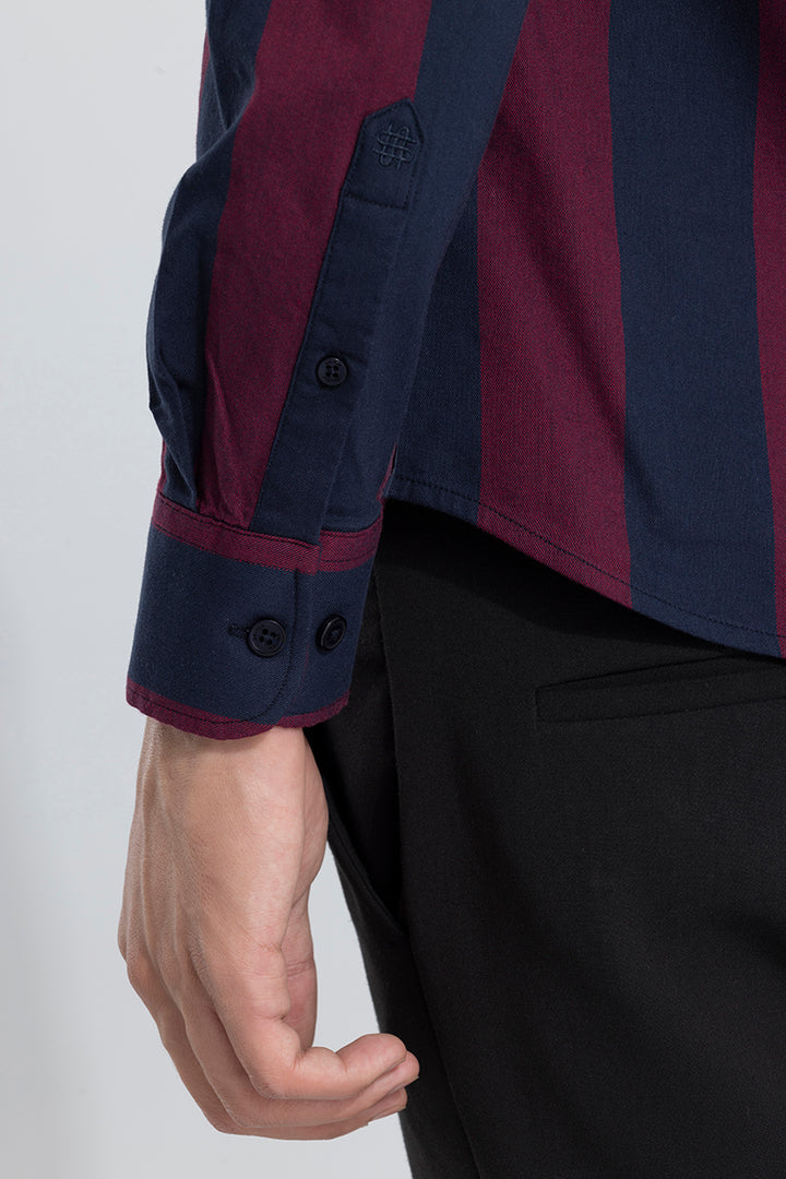 Reef Stripe Red Shirt