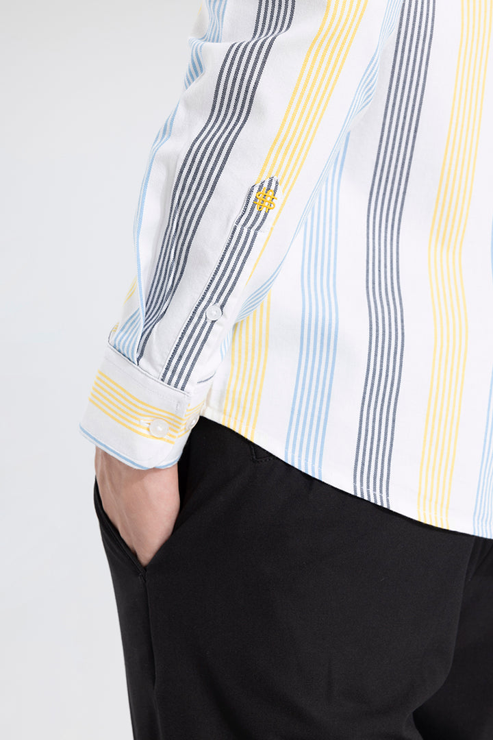 Zenith Stripe White Shirt