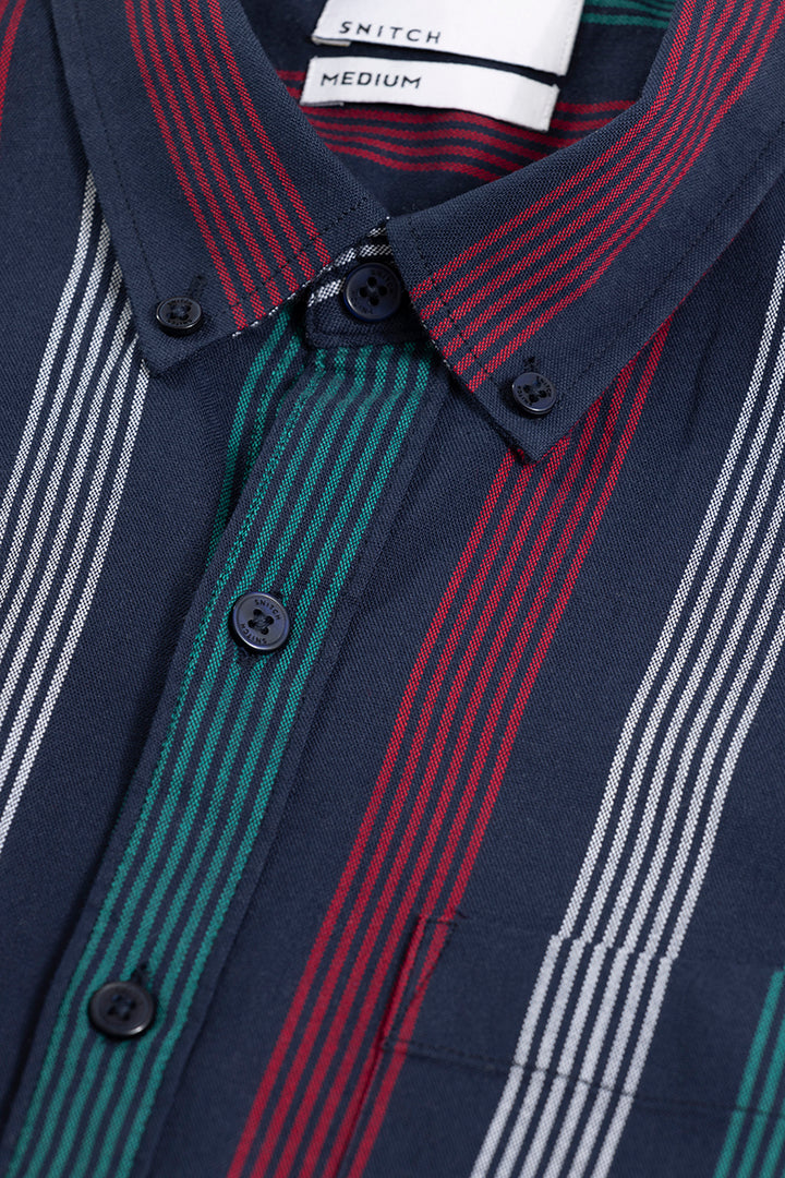 Zenith Stripe Black Shirt