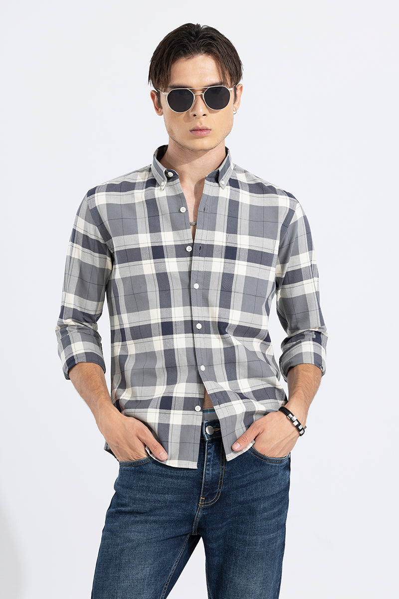 Harbor Check Grey Shirt