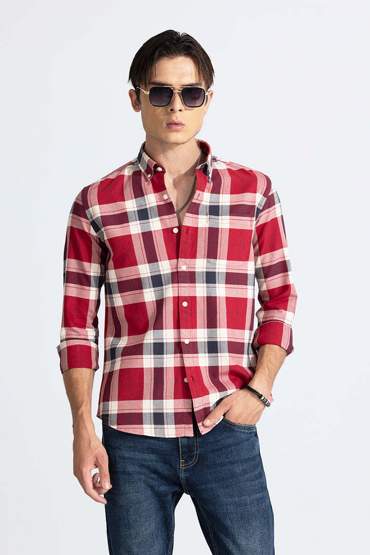 Harbor Check Red Shirt