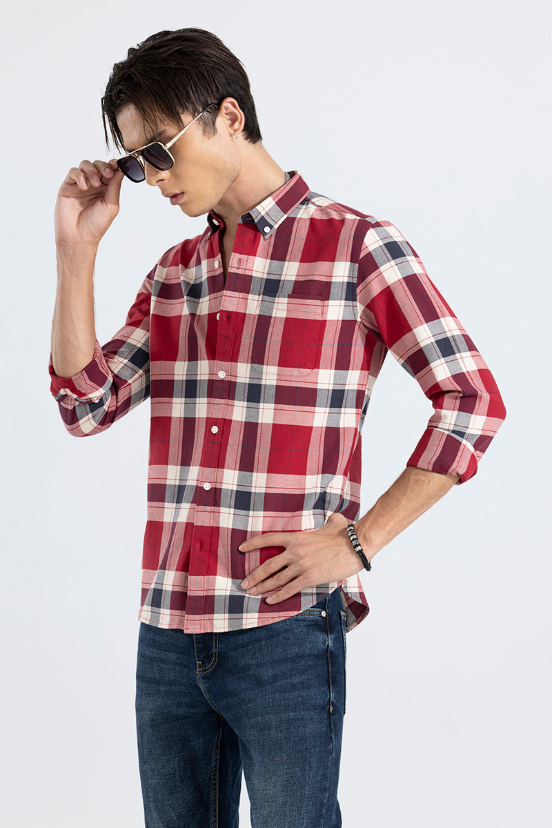 Harbor Check Red Shirt