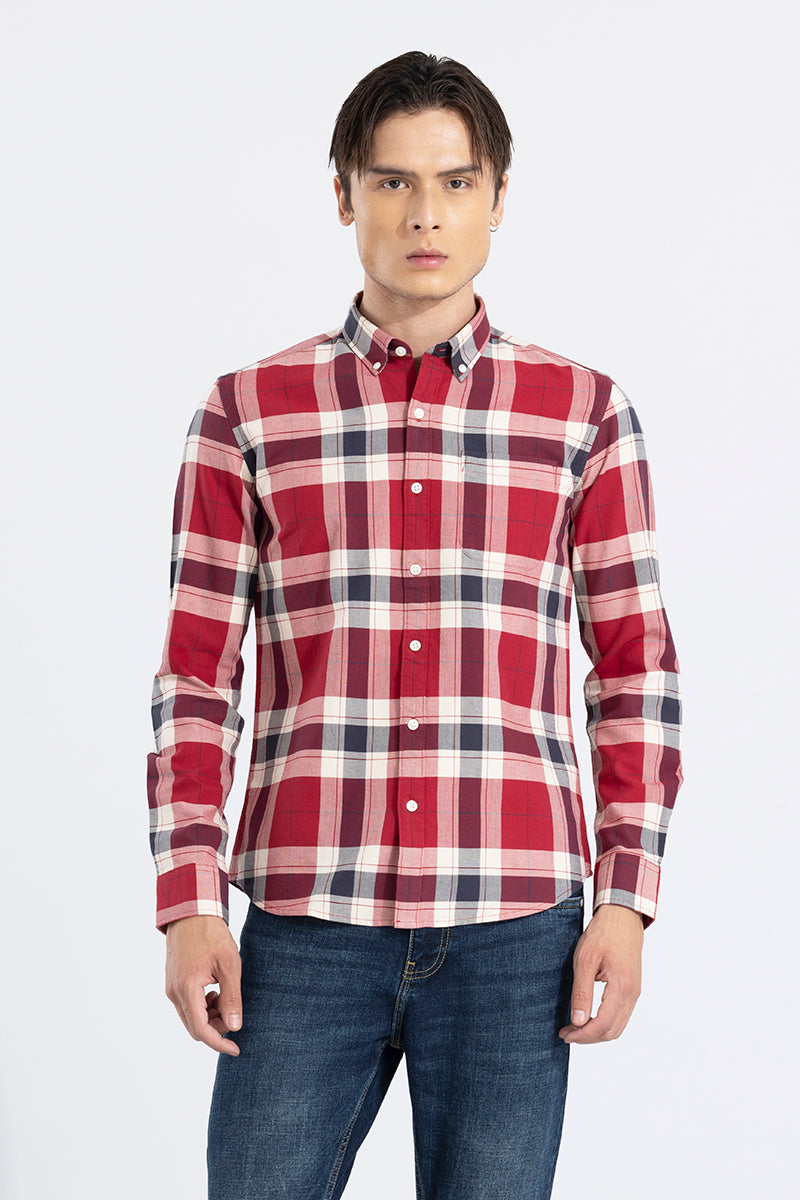 Harbor Check Red Shirt