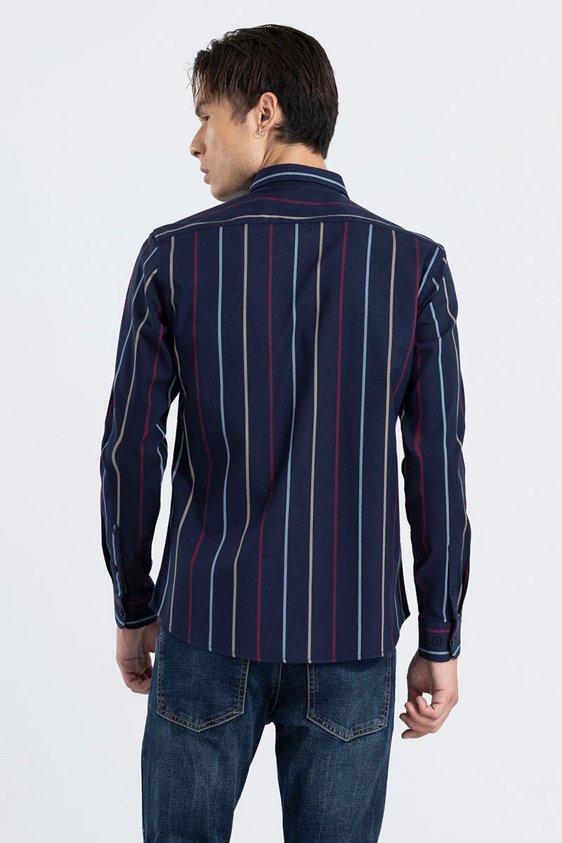 Subtle Stripe Navy Shirt