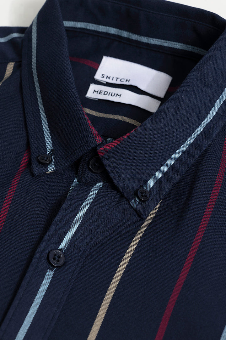 Subtle Stripe Navy Shirt