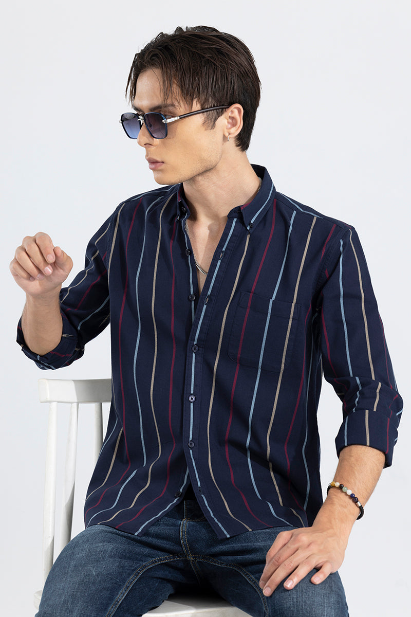 Subtle Stripe Navy Shirt