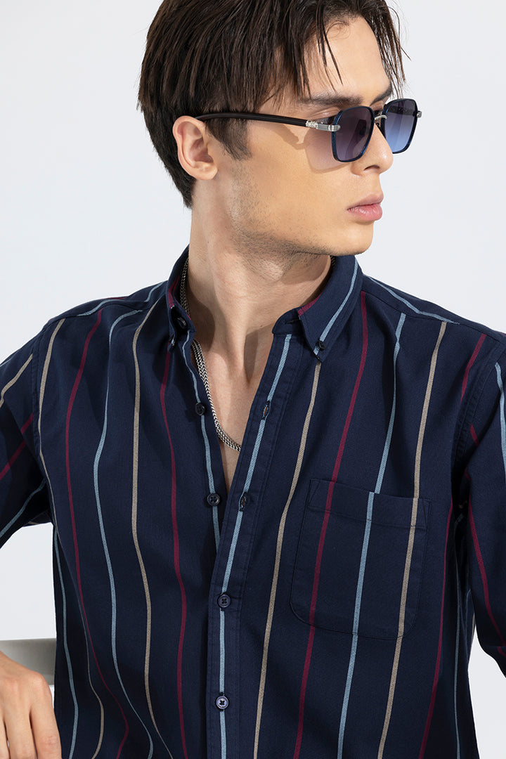 Subtle Stripe Navy Shirt