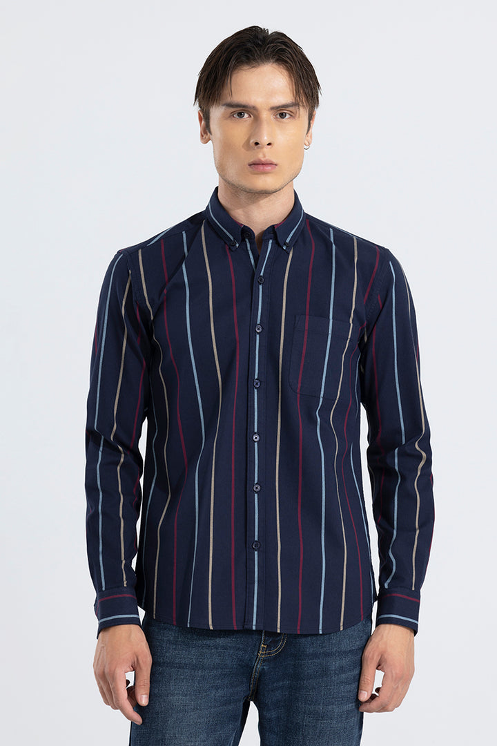 Subtle Stripe Navy Shirt