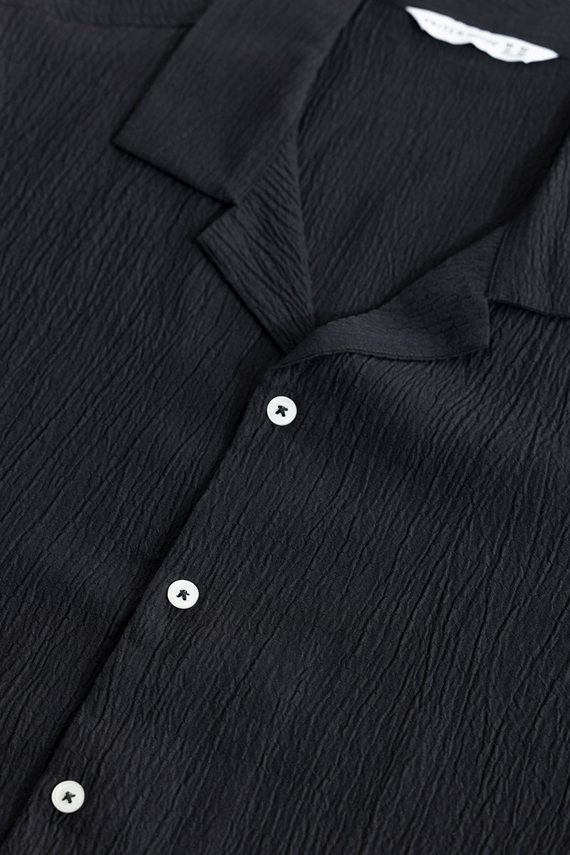 Buy Men's Softcrush Black Shirt Online | SNITCH
