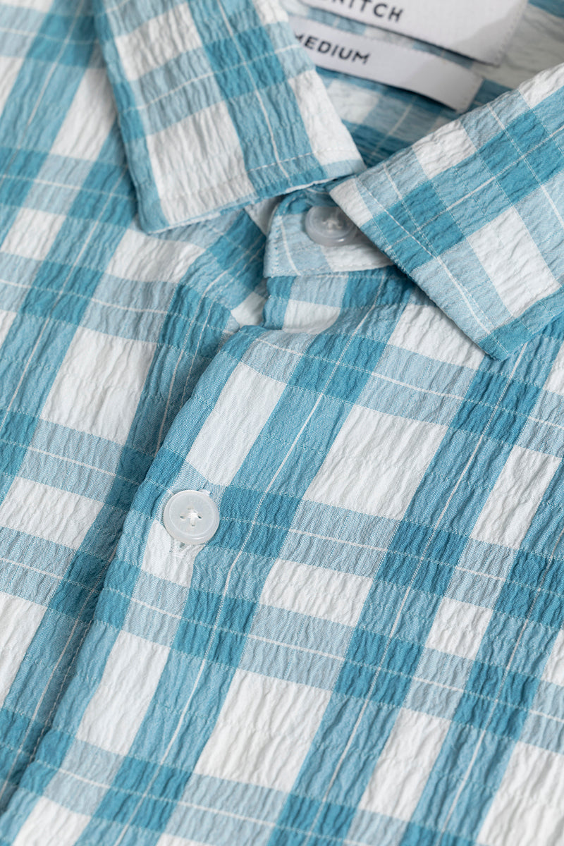 Ruffle Rush Blue Check Shirt