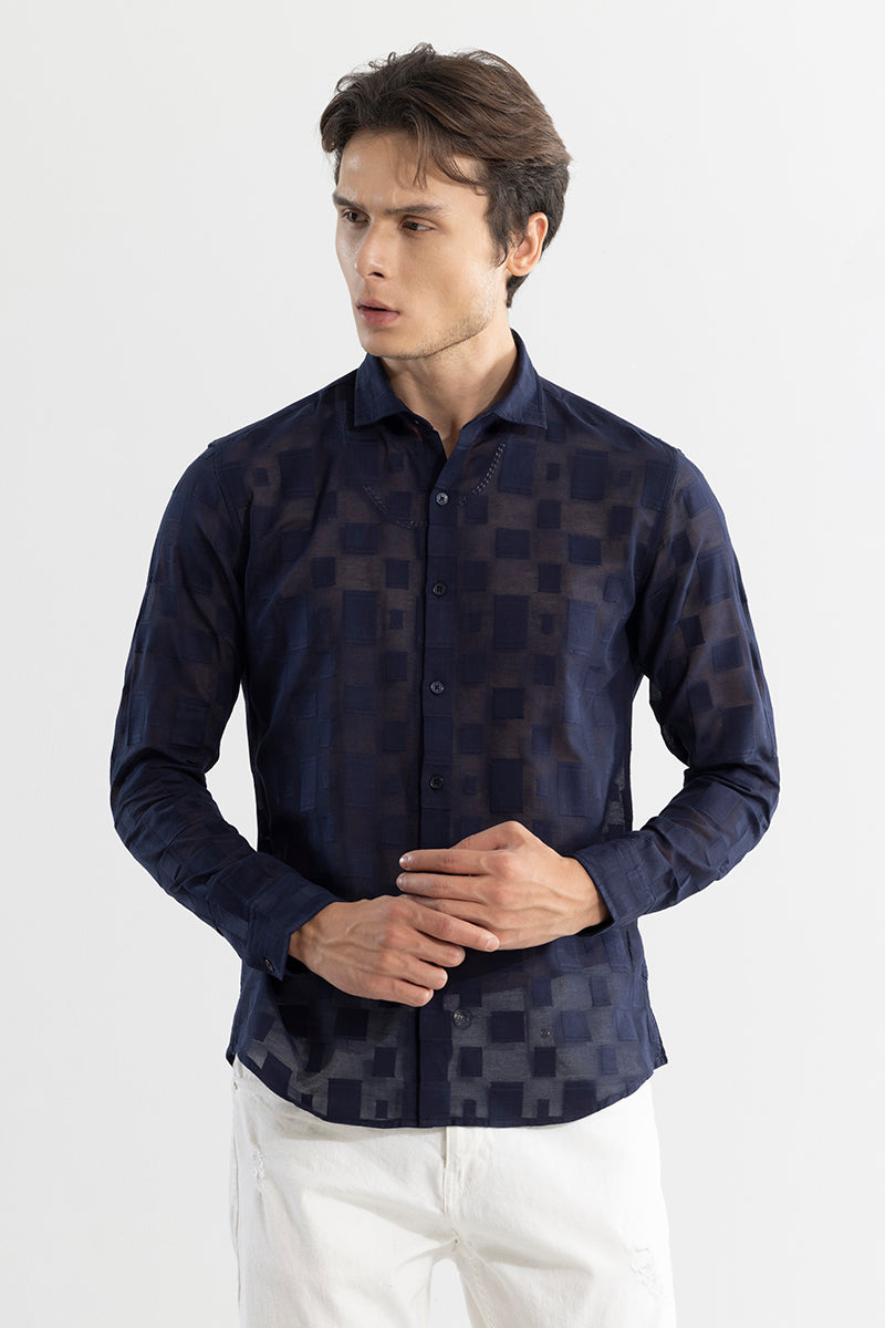 Cubicle Navy Shirt