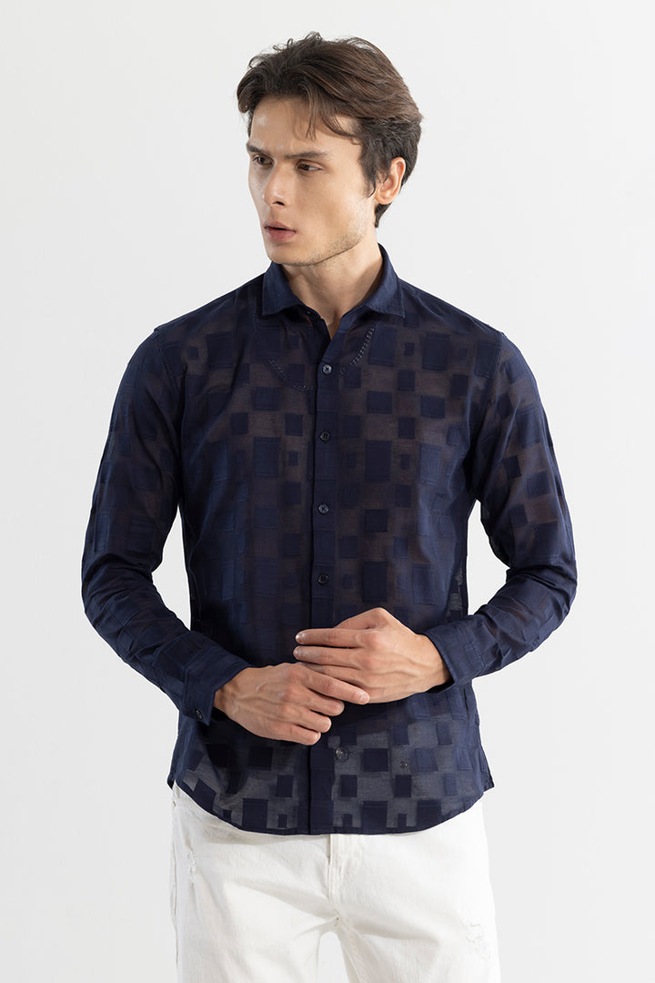 Cubicle Navy Shirt