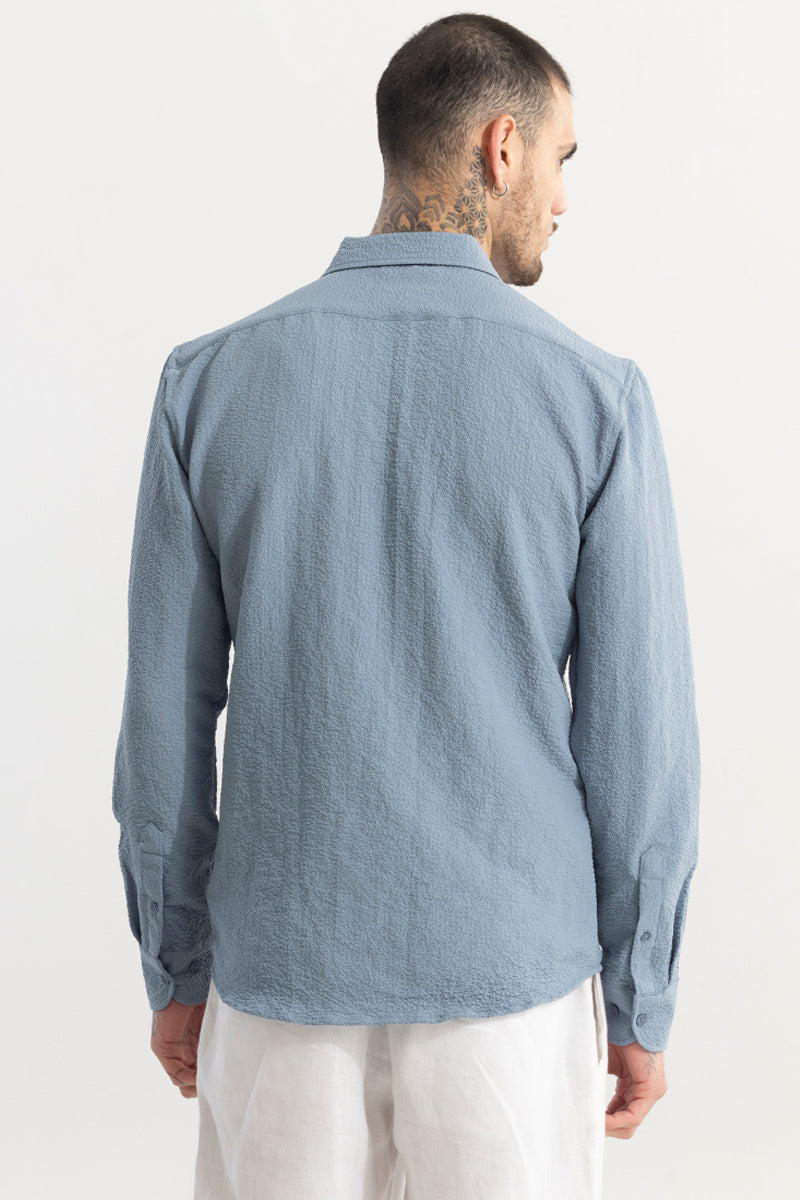 Mash Wrinkle Light Blue Shirt