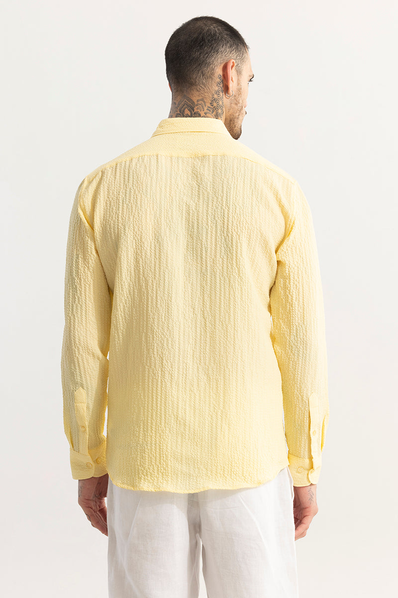 Mash Wrinkle Yellow Shirt